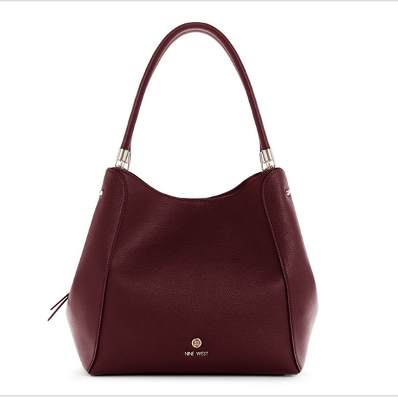 Nine West Etta Carryall Burgundy Bag - Picture 1 of 6